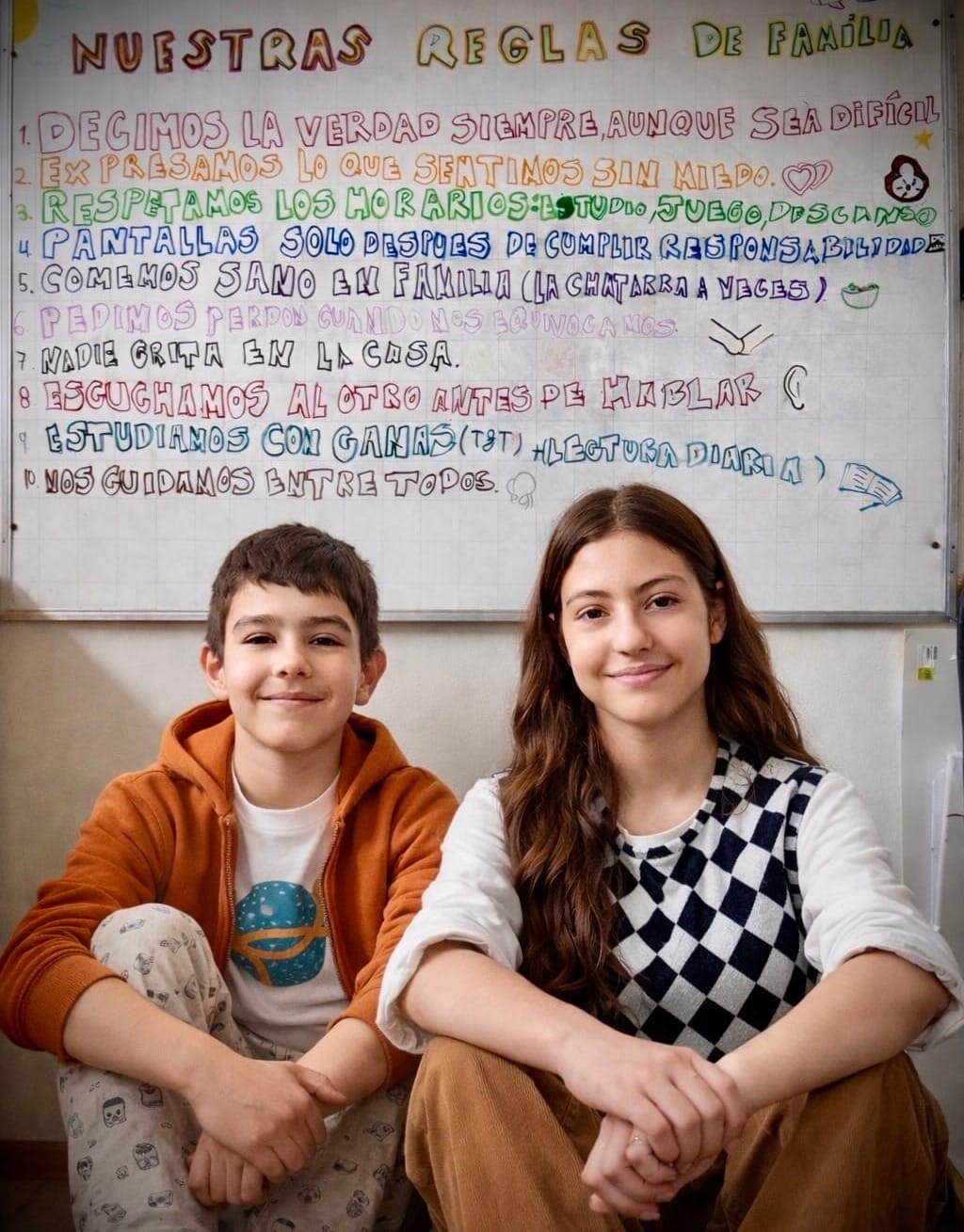 Nuestras Reglas de Familia: Cuando los Niños Escriben las Normas