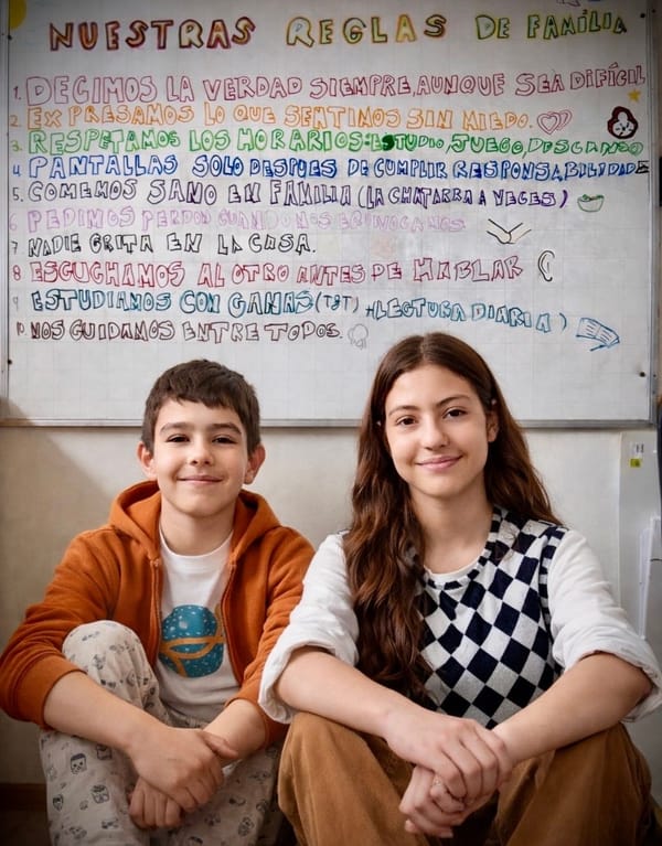 Nuestras Reglas de Familia: Cuando los Niños Escriben las Normas